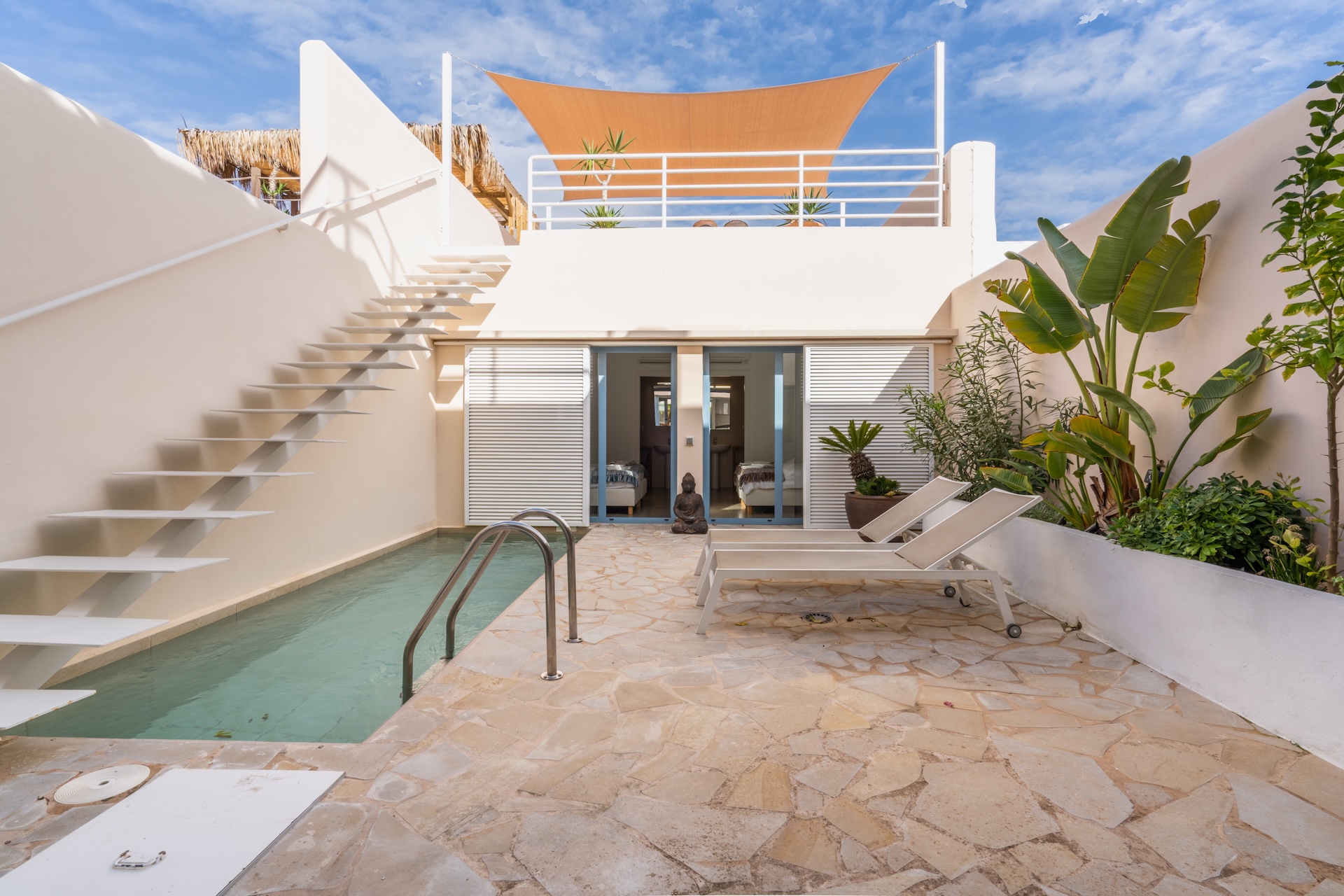 Resa Estates Ibiza sale ted koop Cala Tarida patio townhouse pool .JPG